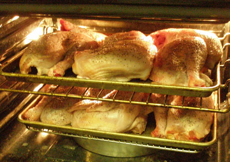 roasting turkey halves