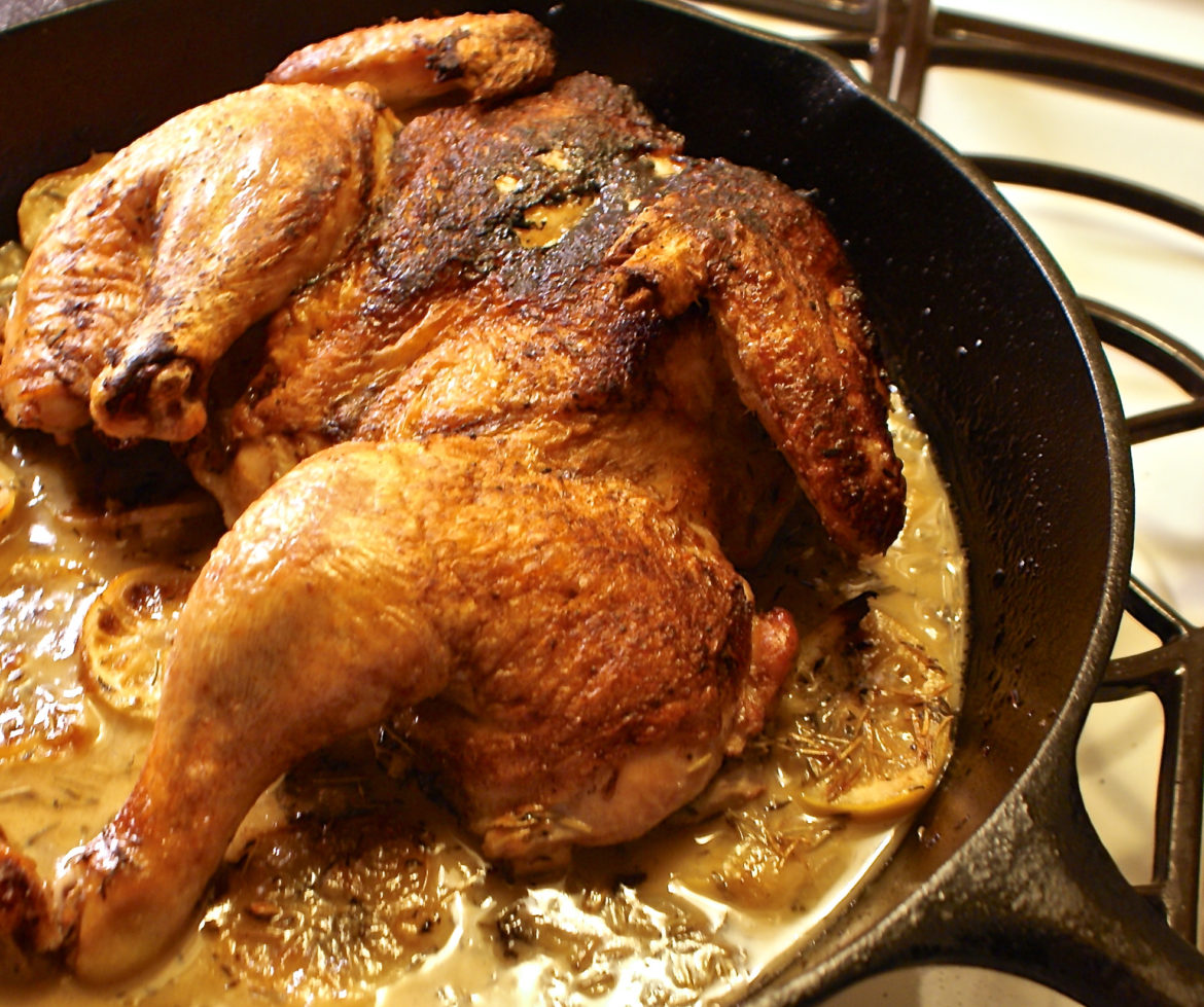 How to braise spatchcocked chicken