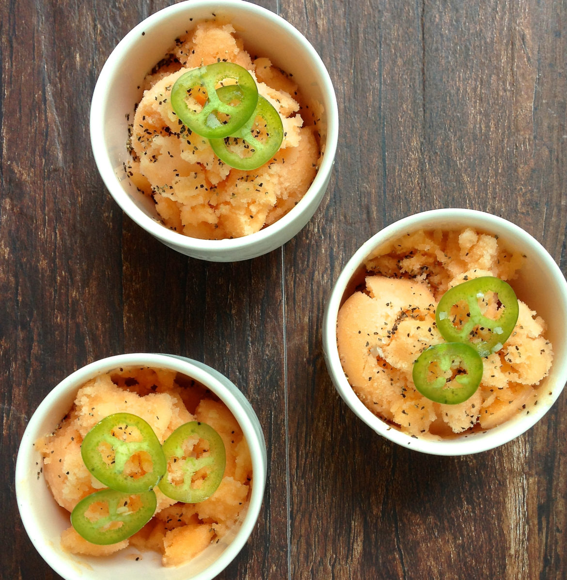 how to make cantaloupe sorbet