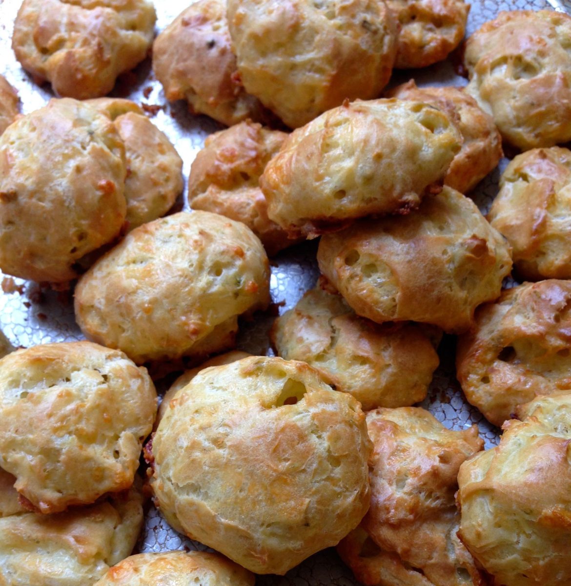 green chile gougeres